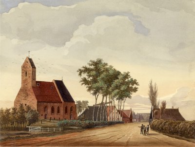 Lutjegast avec église - Bernardus Bueninck